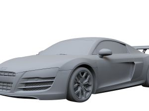 2010 Audi R8 52 FSI quattro 3D 모델