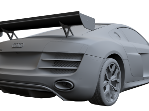2010 Audi R8 52 FSI quattro 3D 모델