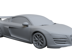 2010 Audi R8 52 FSI quattro 3D 모델