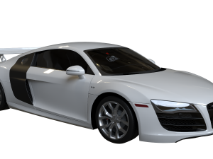 2010 Audi R8 52 FSI quattro 3D 모델