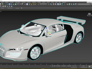 2010 Audi R8 52 FSI quattro 3D 모델