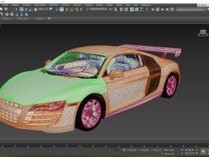 2010 Audi R8 52 FSI quattro 3D 모델