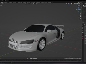 2010 Audi R8 52 FSI quattro 3D 모델