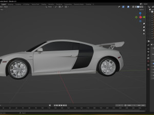 2010 Audi R8 52 FSI quattro 3D 모델