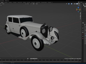 1931 Bentley 8 Litre Model 3D