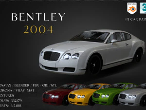2004 Bentley Continental Modelo 3D