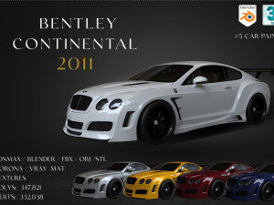 2011BentleyContinental Modèle 3D