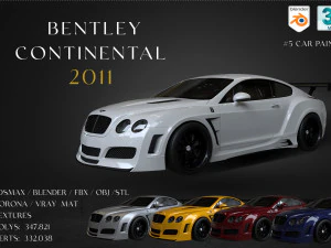 2011BentleyContinental Modelo 3D