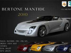 2010 Bertone Mantide Modèle 3D