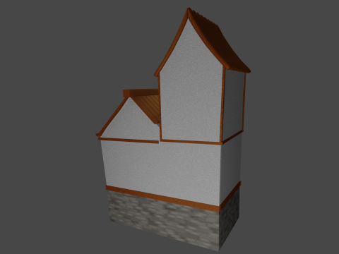 3d medieval village house 3D Model
