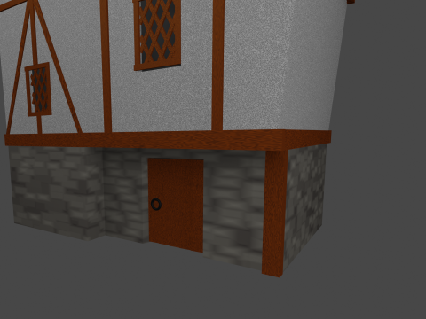 3d medieval village house 3D Model