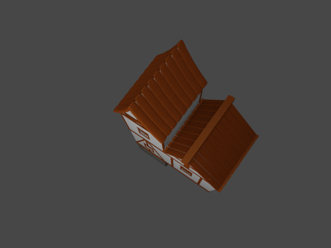 3d medieval village house 3D Model