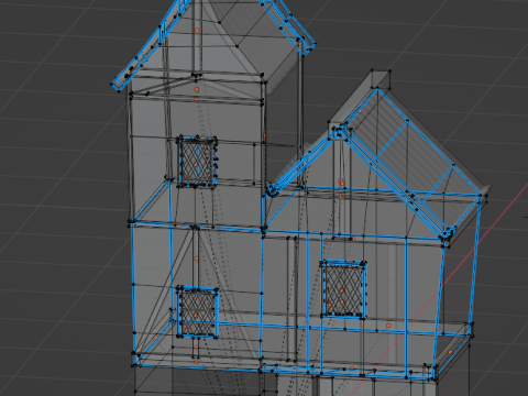 3d medieval village house 3D Model