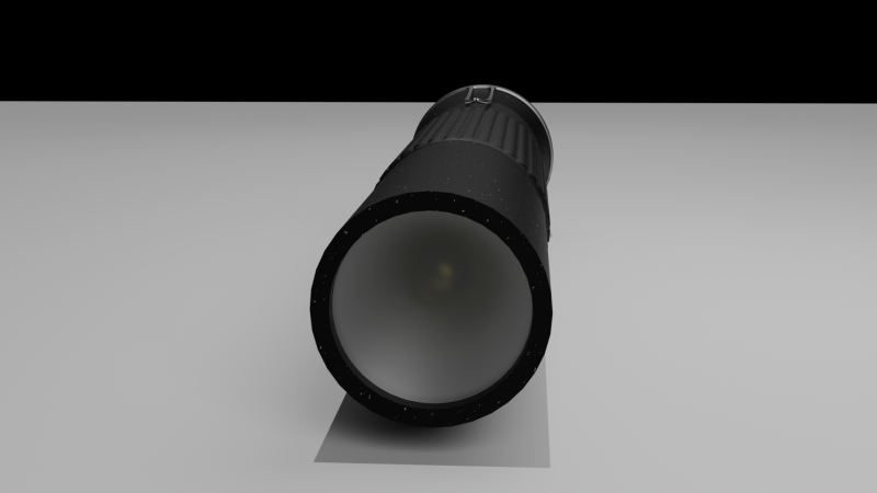 Flashlight 3D Model .c4d .max .obj .3ds .fbx .stl .blend 
