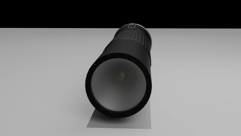 Flashlight 3D Model .c4d .max .obj .3ds .fbx .stl .blend