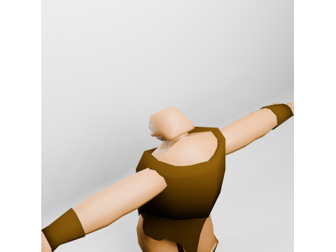 Low Poly Cyclop Model 3D