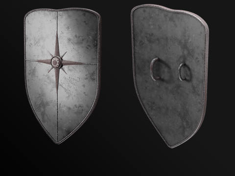 High Quality Medieval Shield 4K 3Dモデル