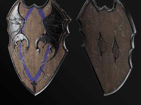 High Quality Medieval Shield 4K 3Dモデル