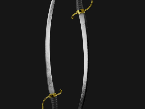 High-Quality Sword Asset with 4K Textures 3Dモデル