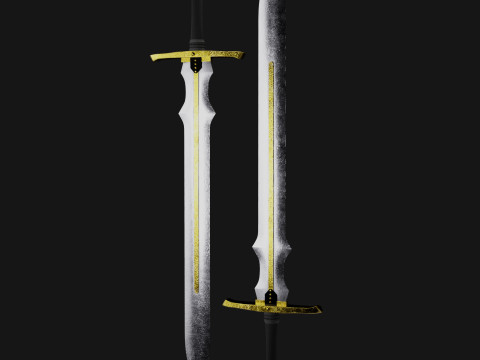 High-Quality Sword Asset with 4K Textures 3Dモデル