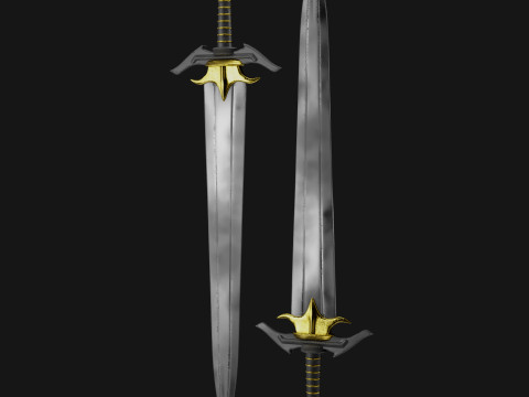High-Quality Sword Asset with 4K Textures 3Dモデル
