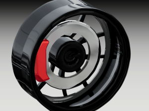 High poly Sports Rim 3D Model