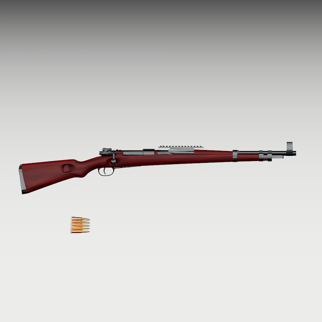 Karabiner98 kruz Kar98K Modello 3D .c4d .max .obj .3ds .fbx .stl .blend 