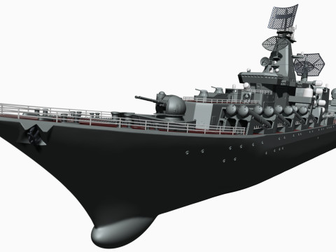 Warship moskva for 3d print 3D 프린트 모델