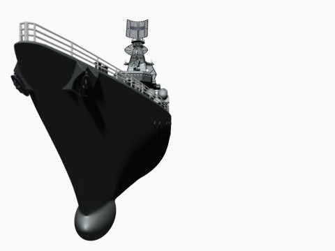 Warship moskva for 3d print 3D 프린트 모델