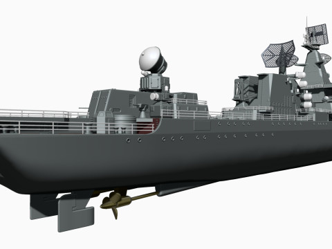 Warship moskva for 3d print 3D 프린트 모델