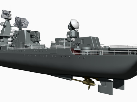 Warship moskva for 3d print 3D 프린트 모델