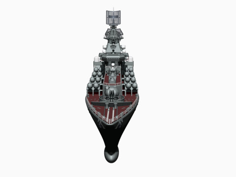 Warship moskva for 3d print 3D 프린트 모델