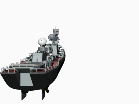 Warship moskva for 3d print 3D 프린트 모델