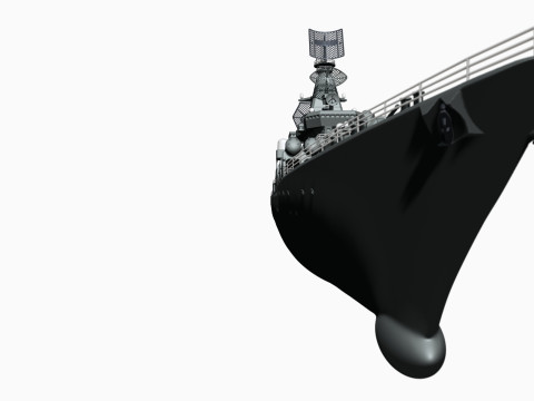 Warship moskva for 3d print 3D 프린트 모델