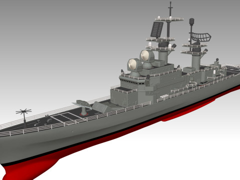 USS Belknap CG-26 3D Принт Модель