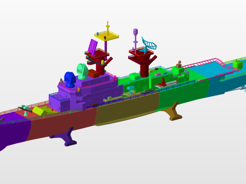 USS Belknap CG-26 3D Принт Модель