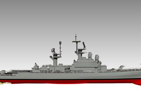 USS Belknap CG-26 3D Принт Модель