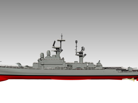 USS Belknap CG-26 3D Принт Модель