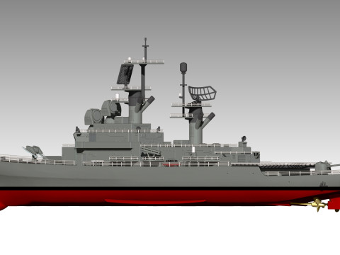 USS Belknap CG-26 3D Принт Модель