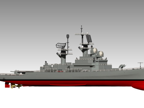 USS Belknap CG-26 3D Принт Модель