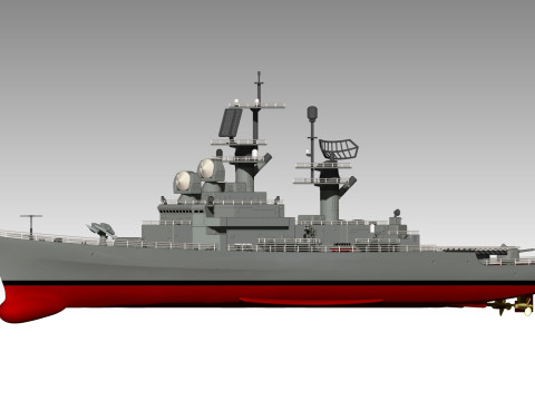 USS Belknap CG-26 3D Принт Модель