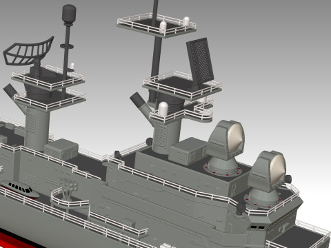 USS Belknap CG-26 3D Принт Модель
