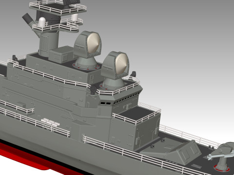USS Belknap CG-26 3D Принт Модель