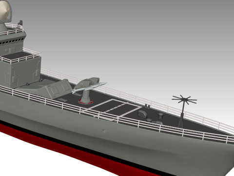 USS Belknap CG-26 3D Принт Модель