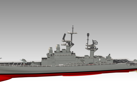 USS Belknap CG-26 3D Принт Модель