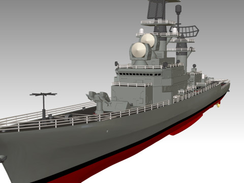 USS Belknap CG-26 3D Принт Модель