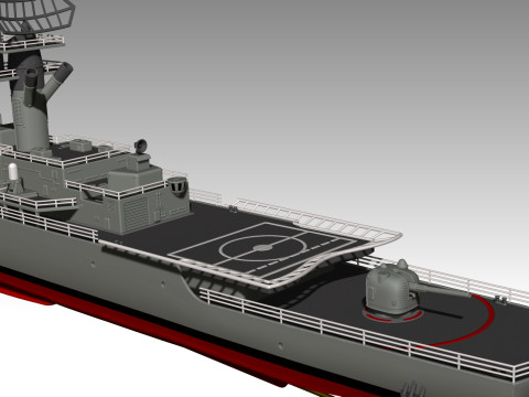 USS Belknap CG-26 3D Принт Модель