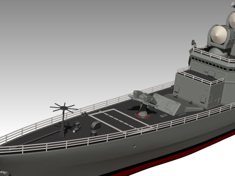 USS Belknap CG-26 3D Принт Модель