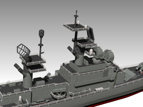 USS Belknap CG-26 3D Принт Модель