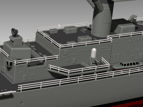USS Belknap CG-26 3D Принт Модель